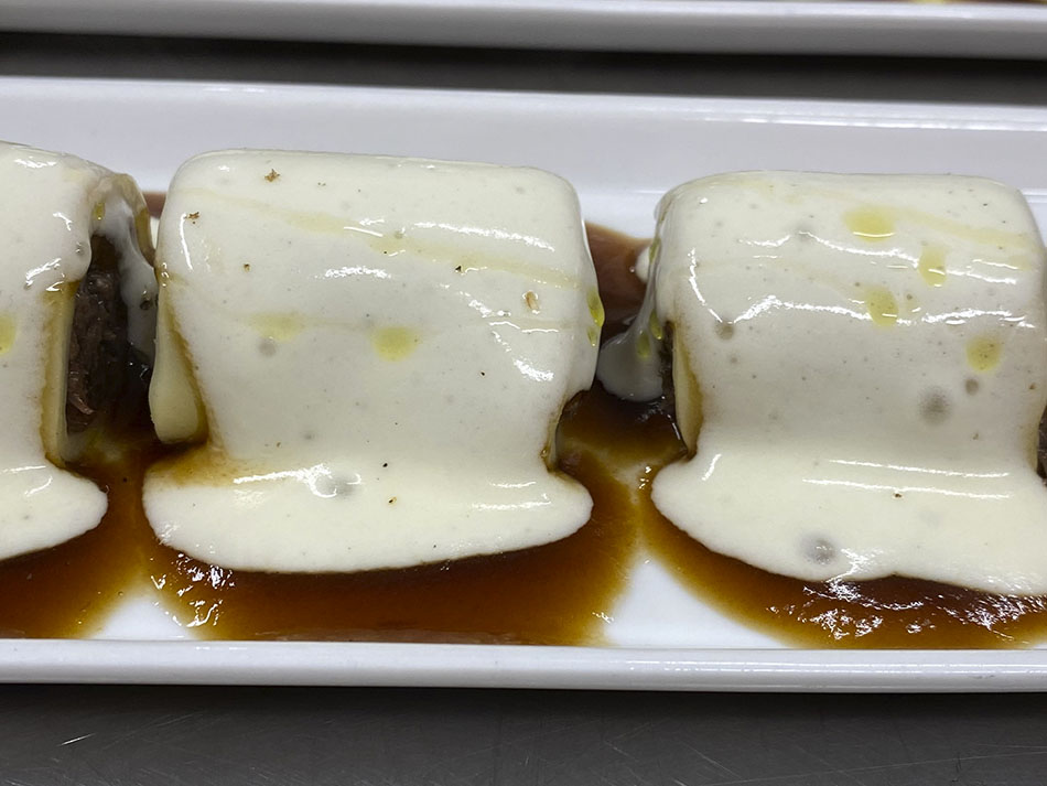 Canelón de rabo de vaca